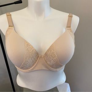 Soma Embraceable Perfect Coverage Underwire Beige Lightly Lined 36DDD